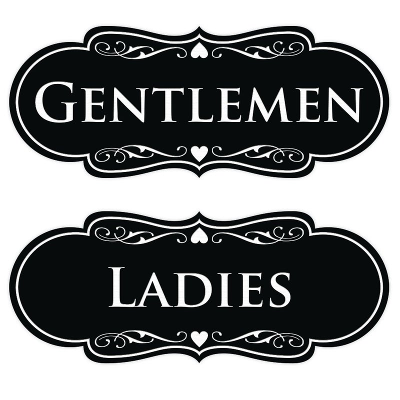 All Quality Designer LADIES GENTLEMEN (2-Pack) - Black Large 1 Pack - Image 1